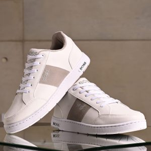 Tênis Masculino Da Boss Branco E Cinza