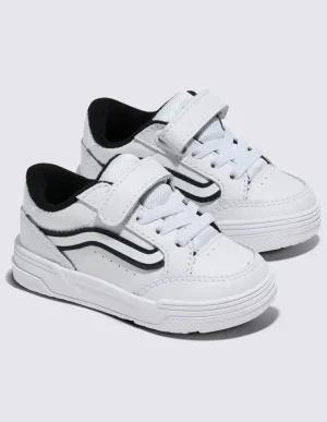 Tênis Vans Infantil Casual Branco com Velcro e Detalhe Preto