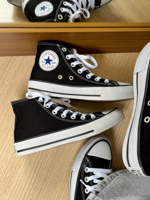Tênis Converse All Star Chuck Taylor Cano Alto - Preto